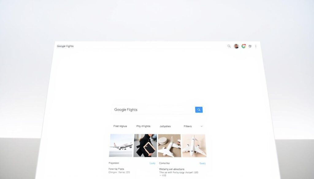 Google Flights interface