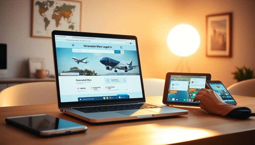 advantages of logging in before booking a flight