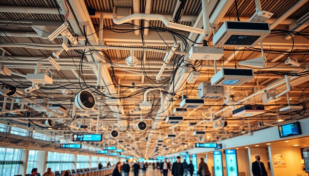airport Wi-Fi infrastructure