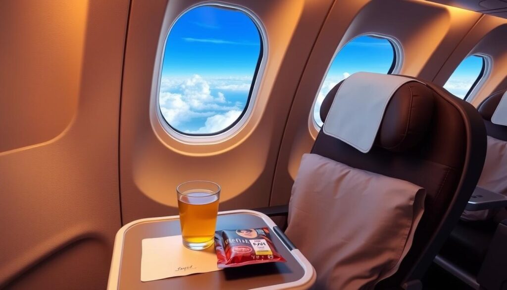 in-flight amenities