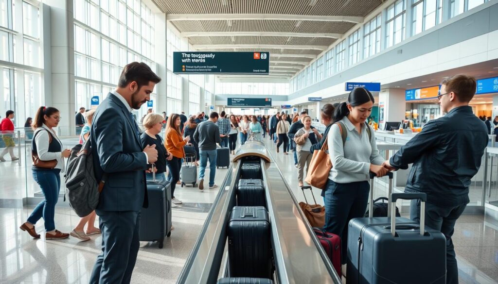 luggage check-in process