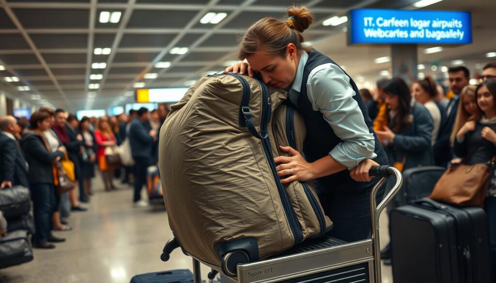 overweight luggage handling