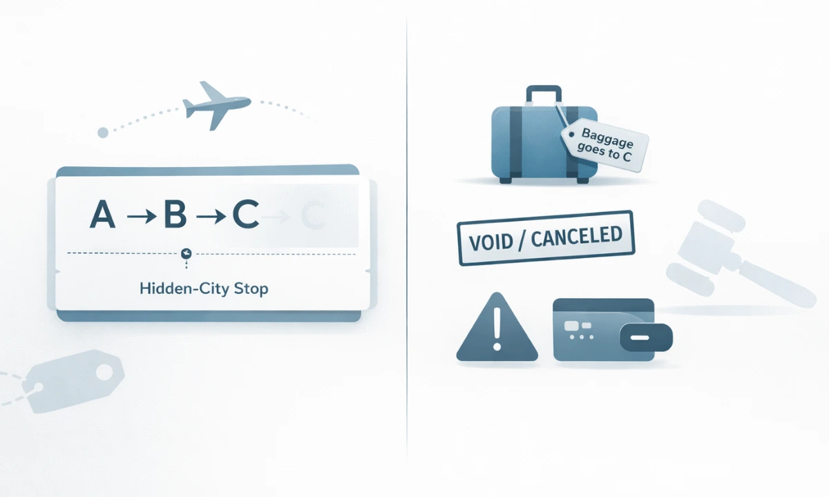 Are “Hidden-City” Tickets Legal -and What Can Go Wrong If You Use Them?
