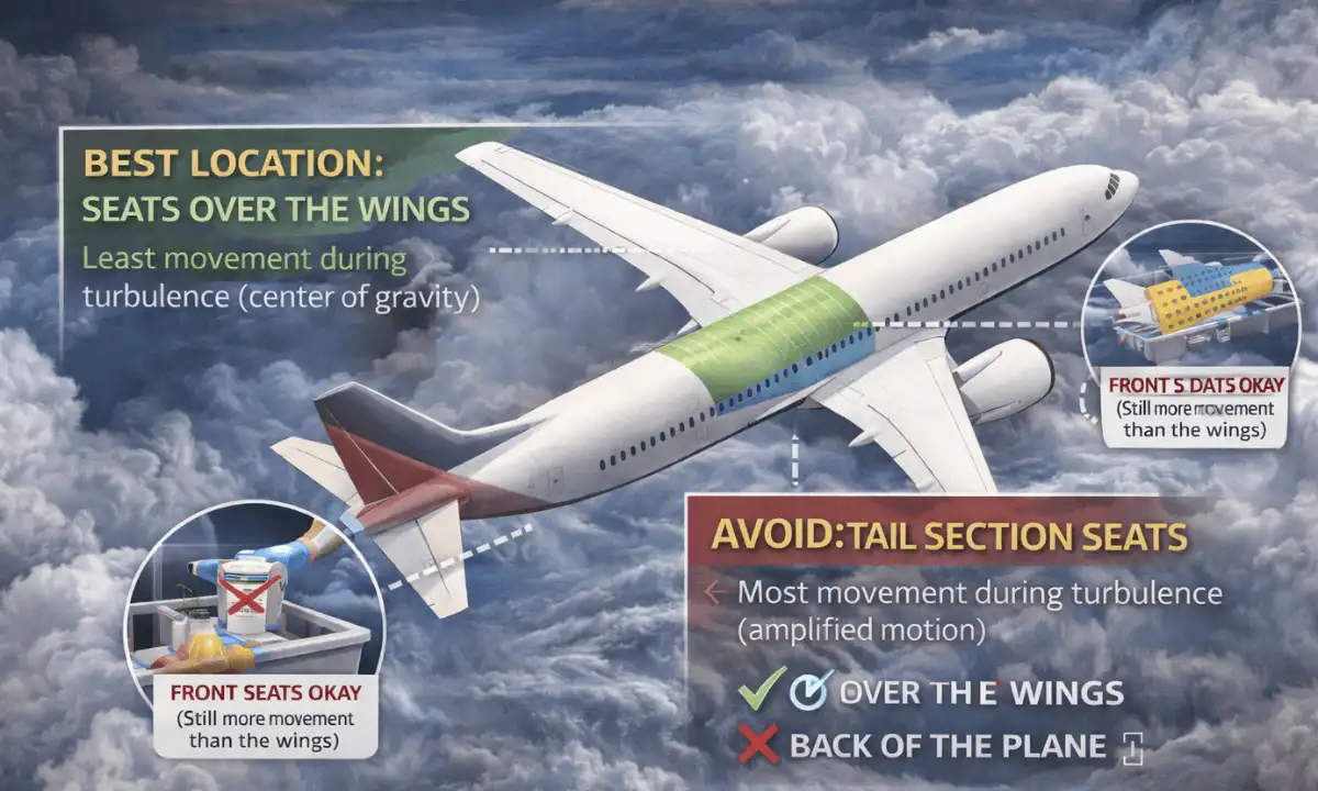 Where’s the Smoothest Place to Sit on a Plane to Avoid Turbulence? The Science-Backed Answer